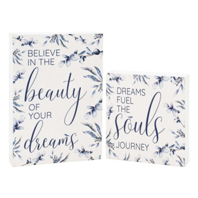 Blue Floral Block