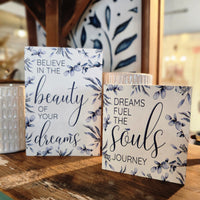 Blue Floral Block