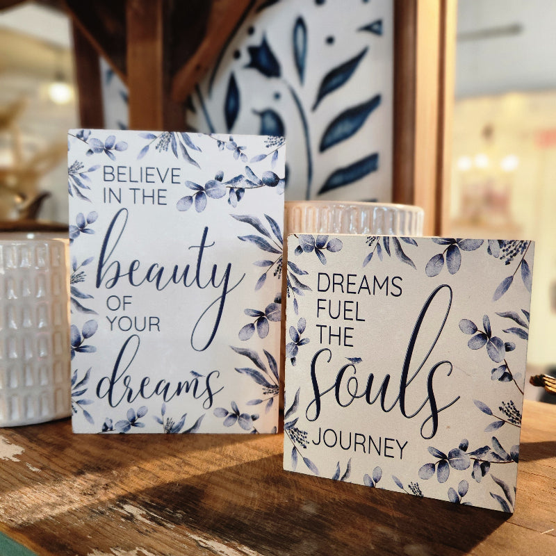 Blue Floral Block