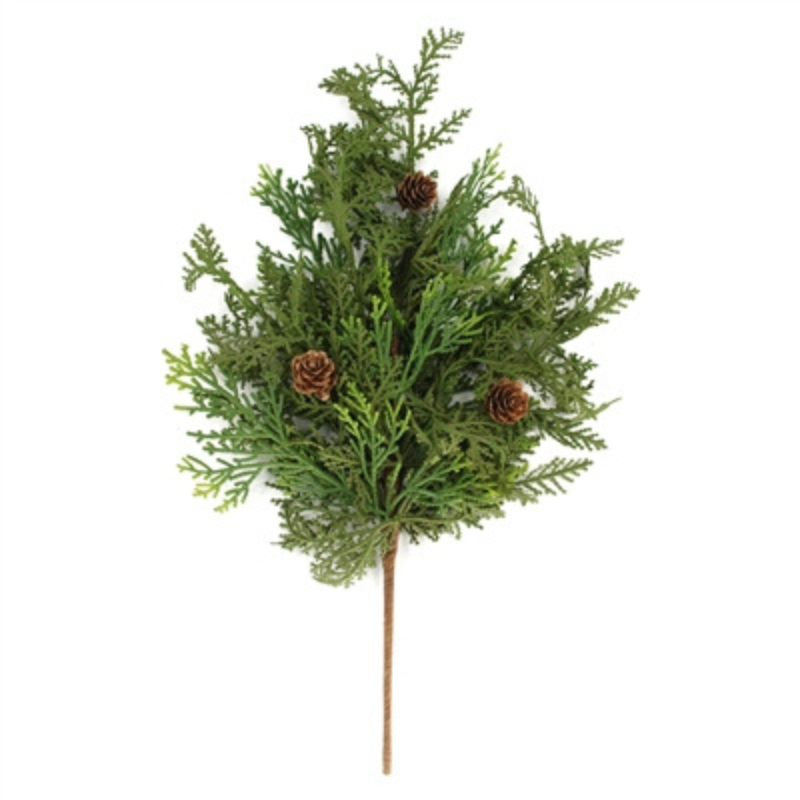 Artificial Cedar & Pinecone