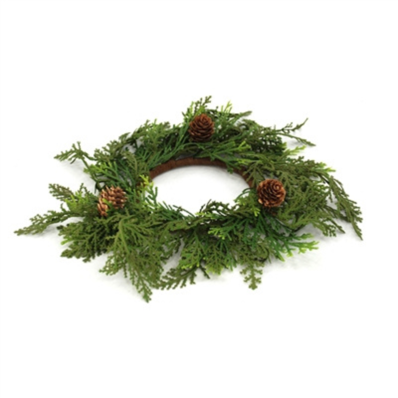 Artificial Cedar & Pinecone