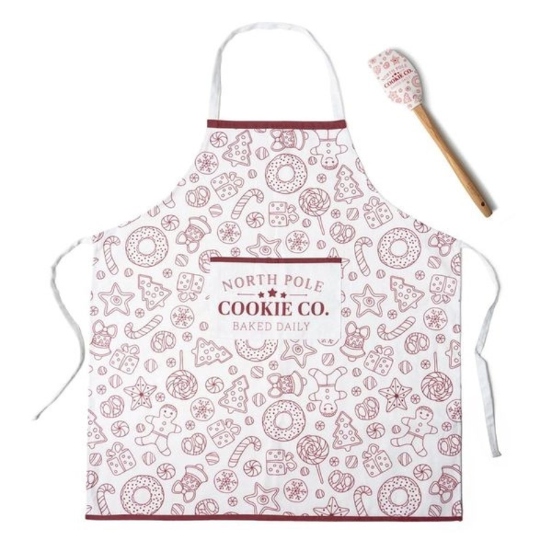 Holiday Apron & Spatula Gift Set
