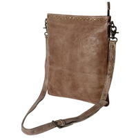 Leather Studded Tote Crossbody