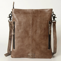 Leather Studded Tote Crossbody