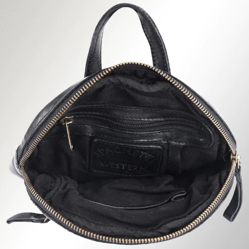 Small Leather Backpack Sling