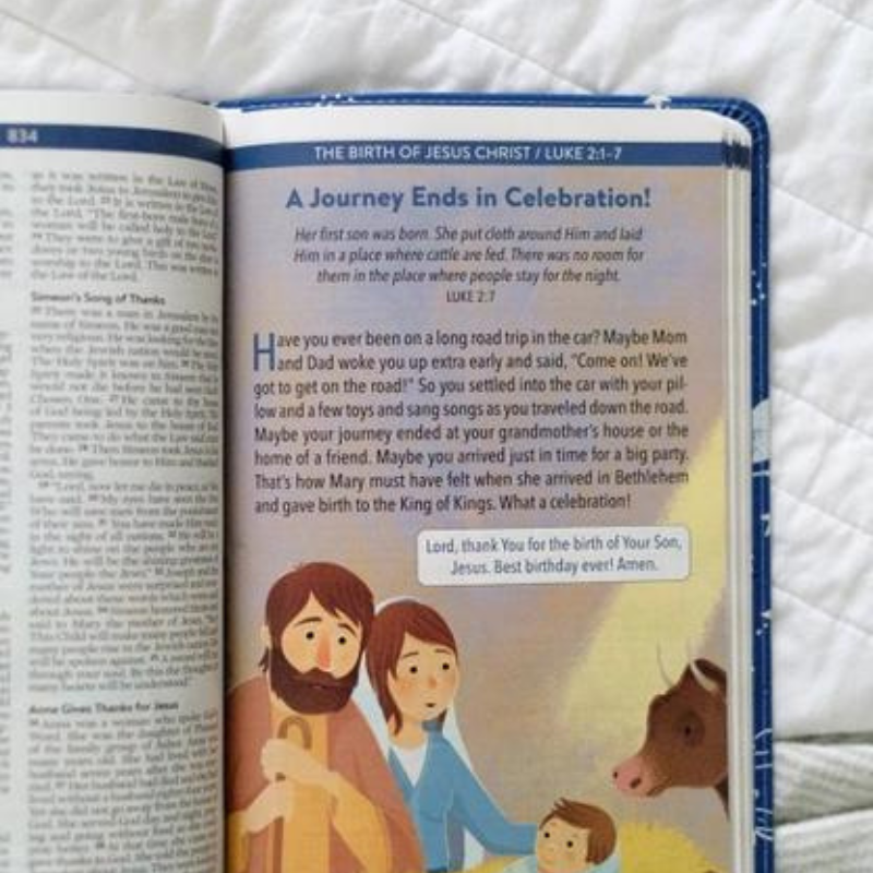The Kids' Bedtime Devotional Bible NLV