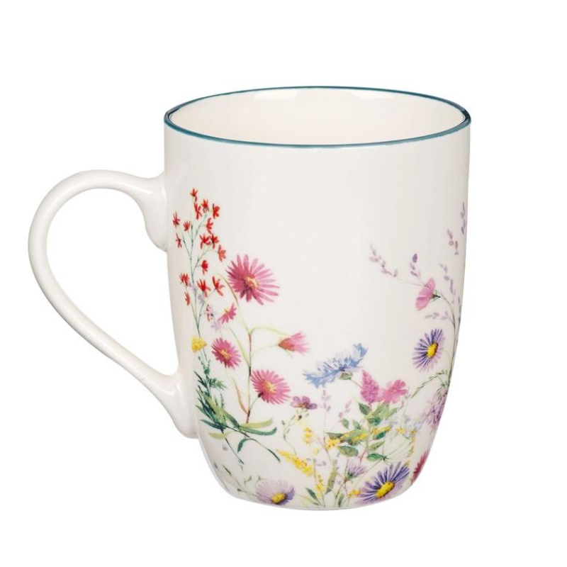 floral-mug the lord is my strength and shield back