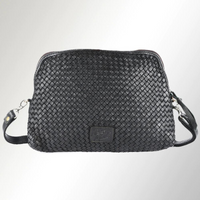 Leather Weave Crossbody