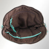 Leather Weave Crossbody