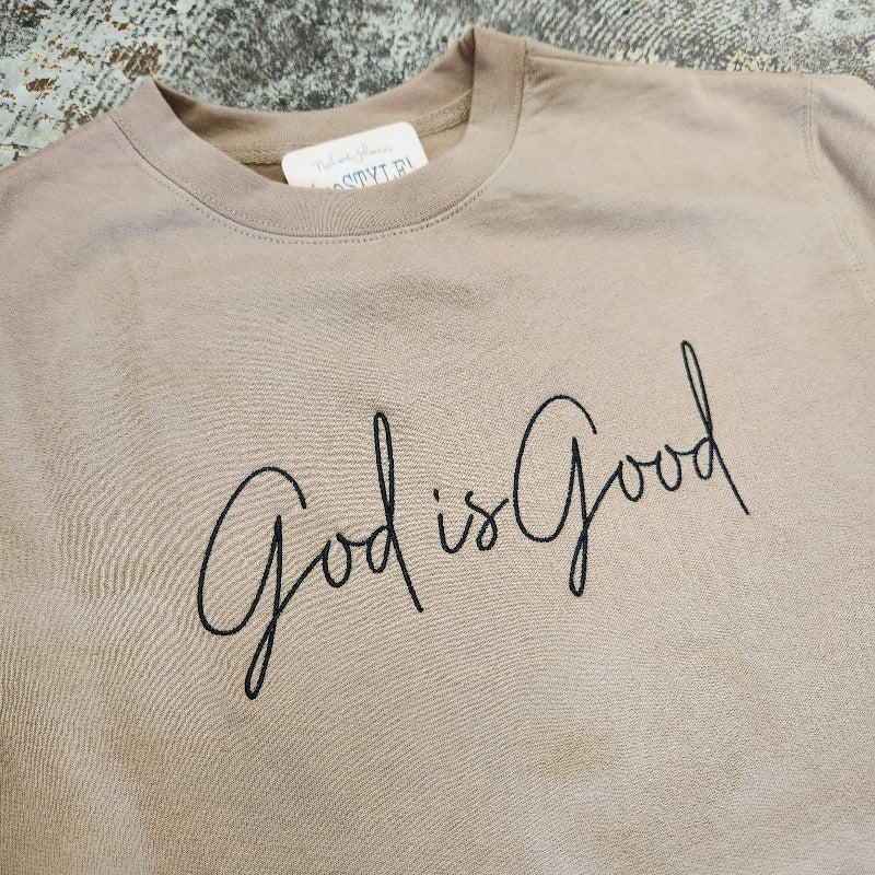 God is Good embroidery