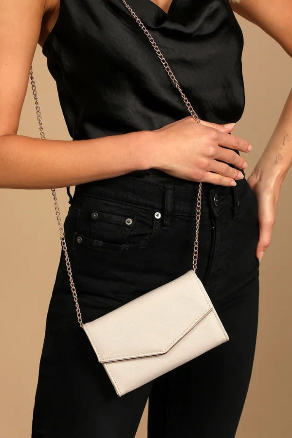 Tri-Fold Snap Crossbody