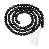 Black Wood Bead Garland 6'