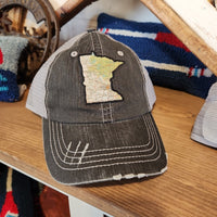 Minnesota-road-map-trucker-hat