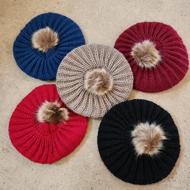 crochet knit berets
