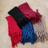 crochet knit scarves