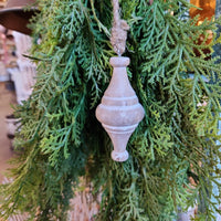 wood finial ornament