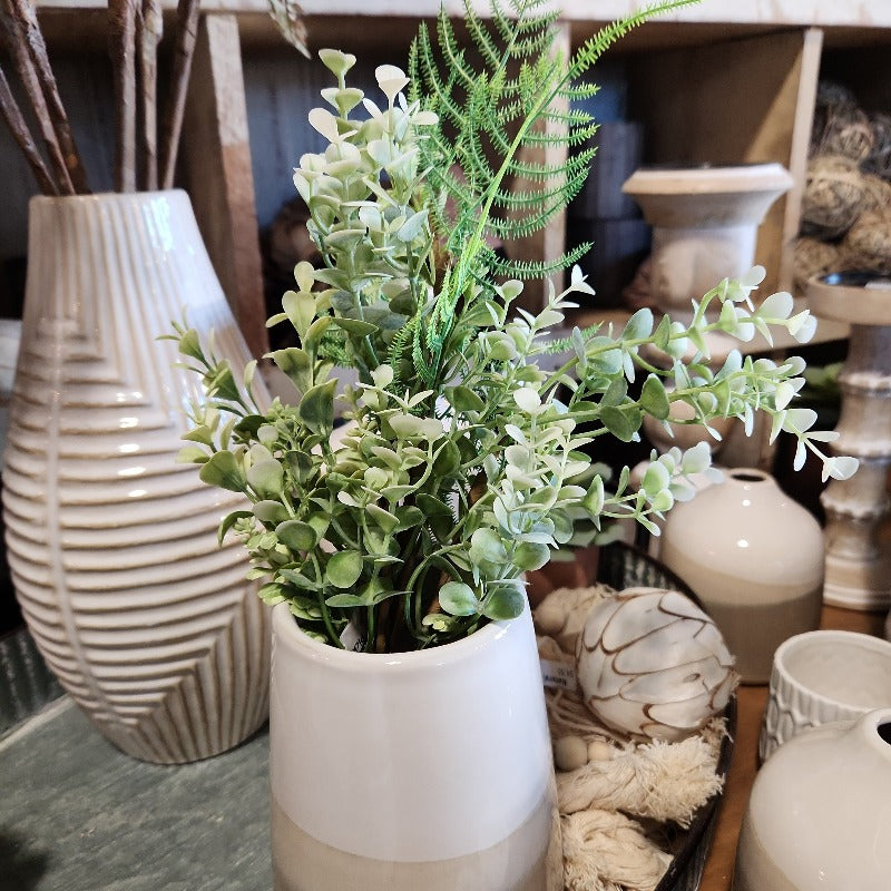 Fern & Succulent Floral picks in vase