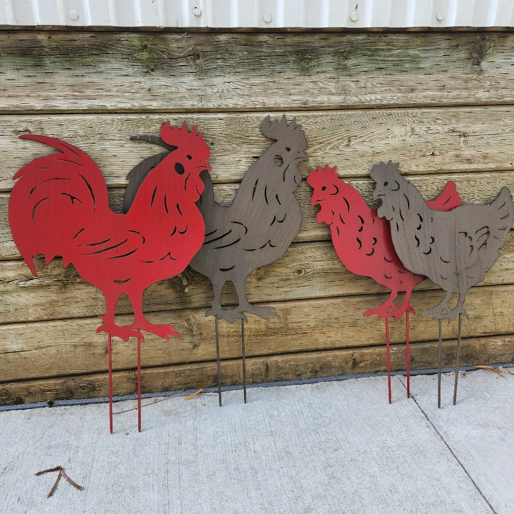 chicken-garden-stake-rooster-hen