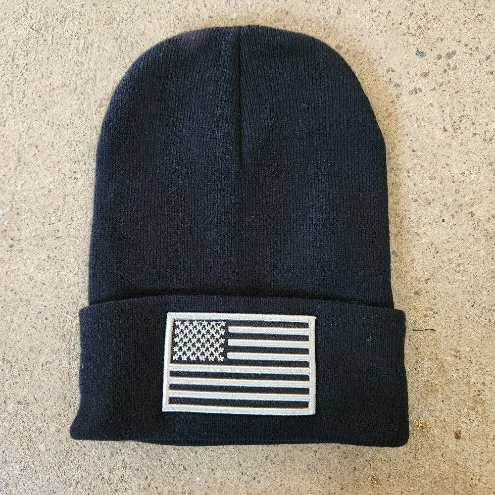 flag hat black
