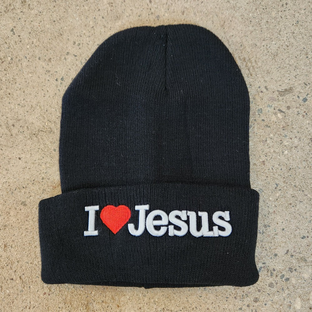 I love Jesus winter beanie hat