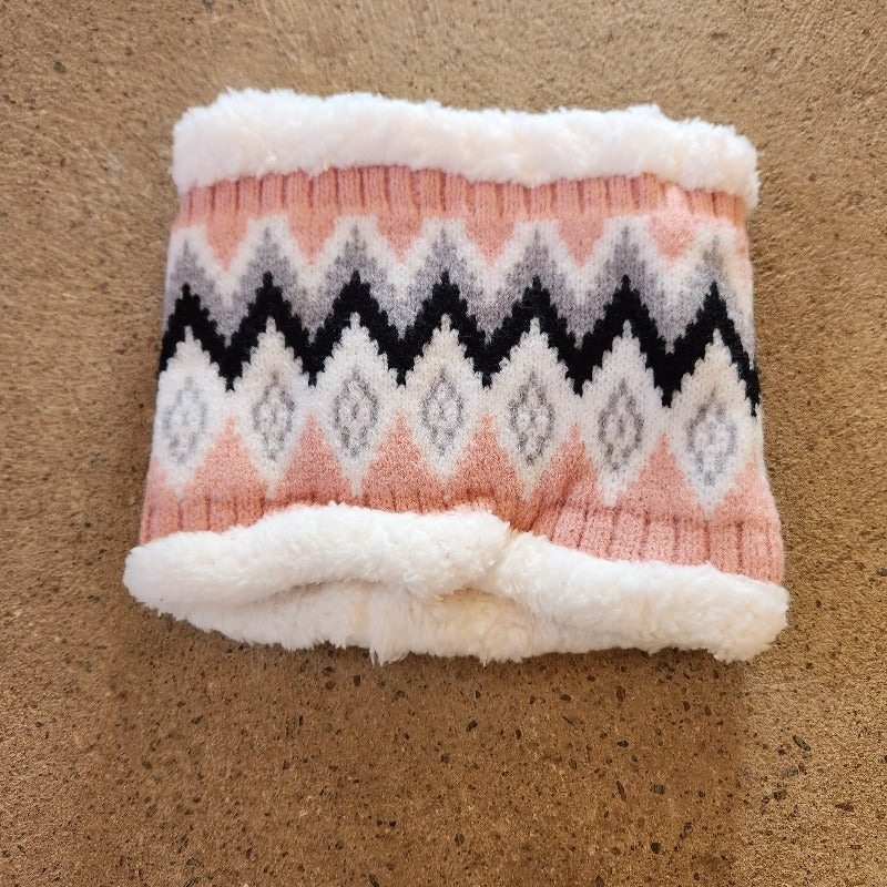 chevron scarf pink