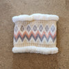 chevron scarf beige