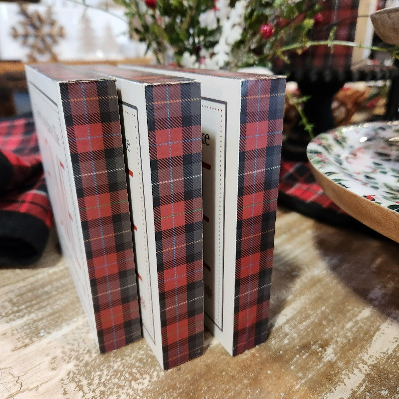 plaid edge on blocks