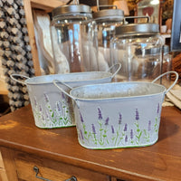 oval lavender bucket