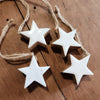 Wood Star Ornaments Set