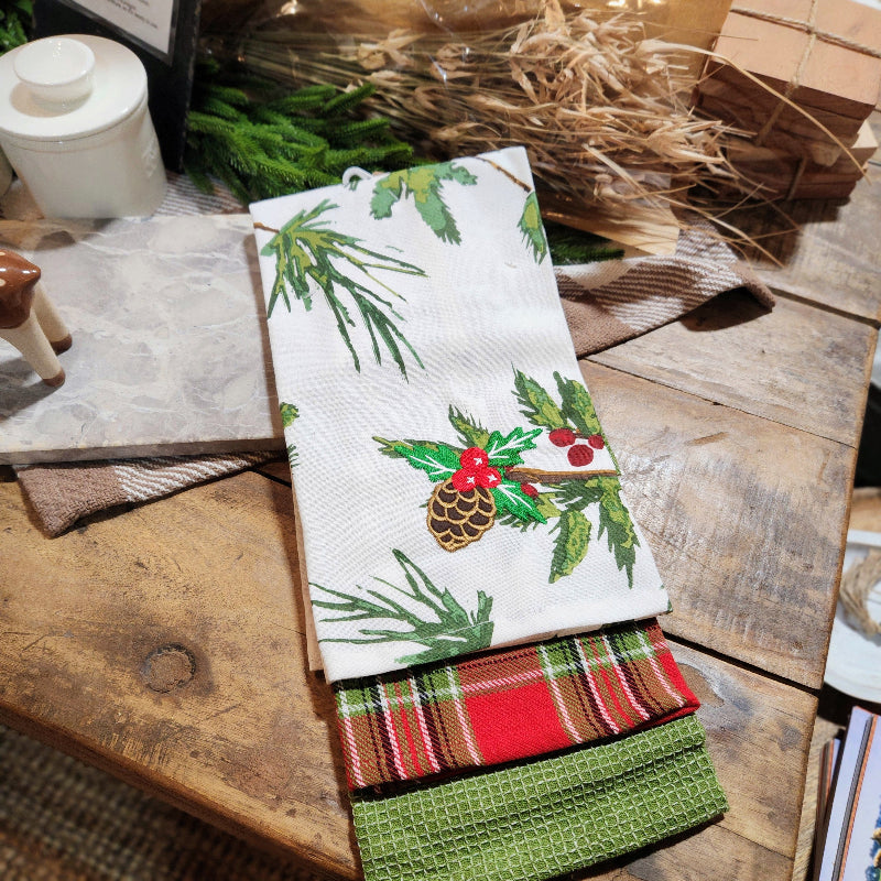 Pine Tea Towel Set