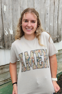 Camo Amen Graphic Tee