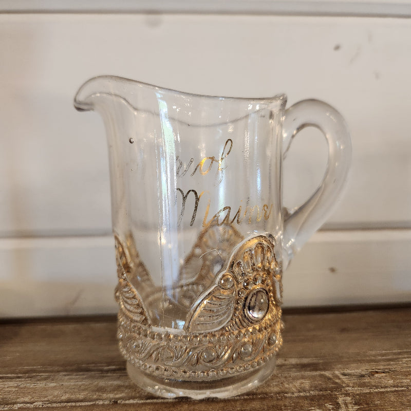 Antique Maine Souvenir Pitcher