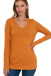 Basic V-Neck Long Sleeve