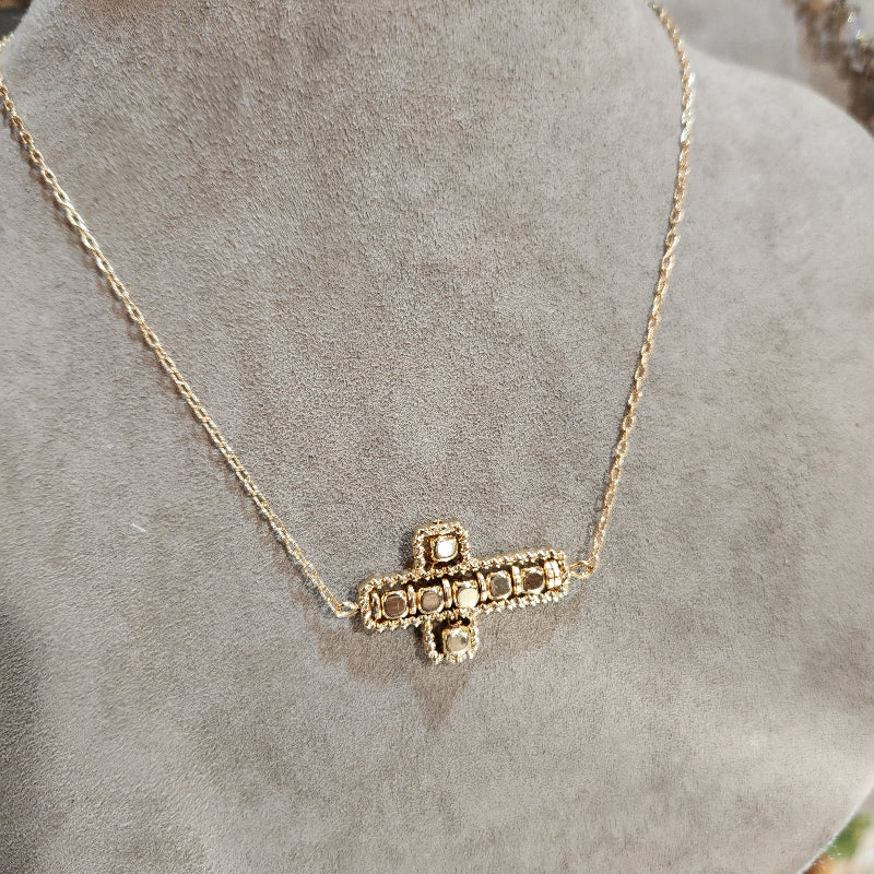 Beaded Cross Necklace