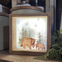 Bear Light-Up Box with white light on