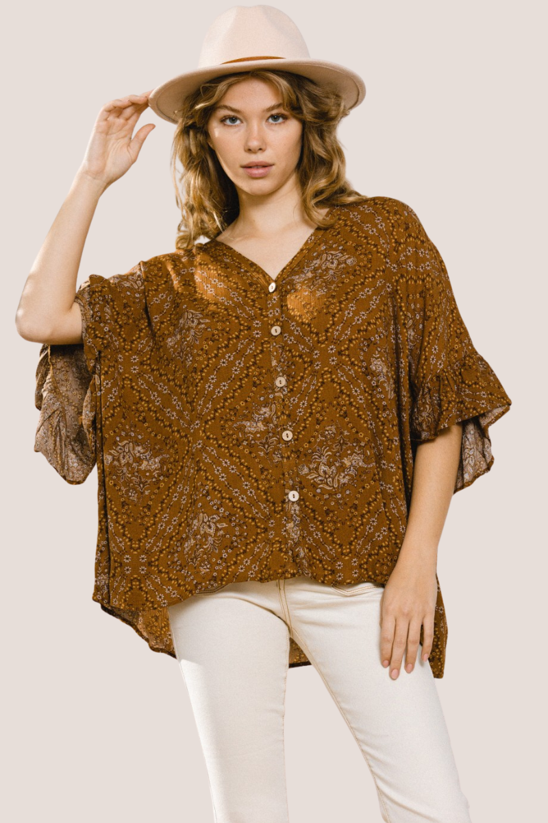 Boho Oversized Blouse