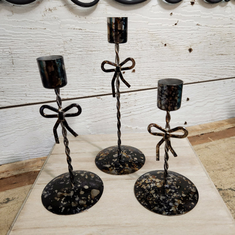 Bow Candlestick Holder