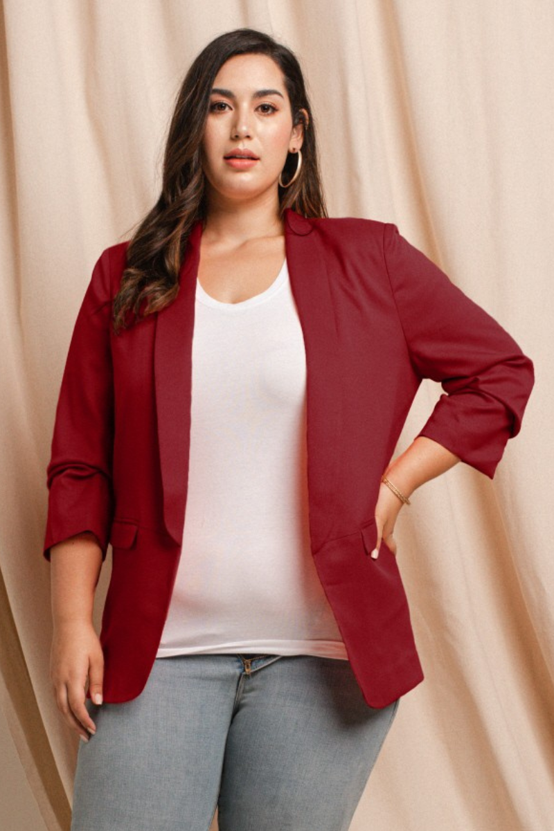 Burgundy Blazer
