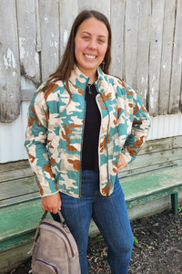 Camo Quilted Jacket