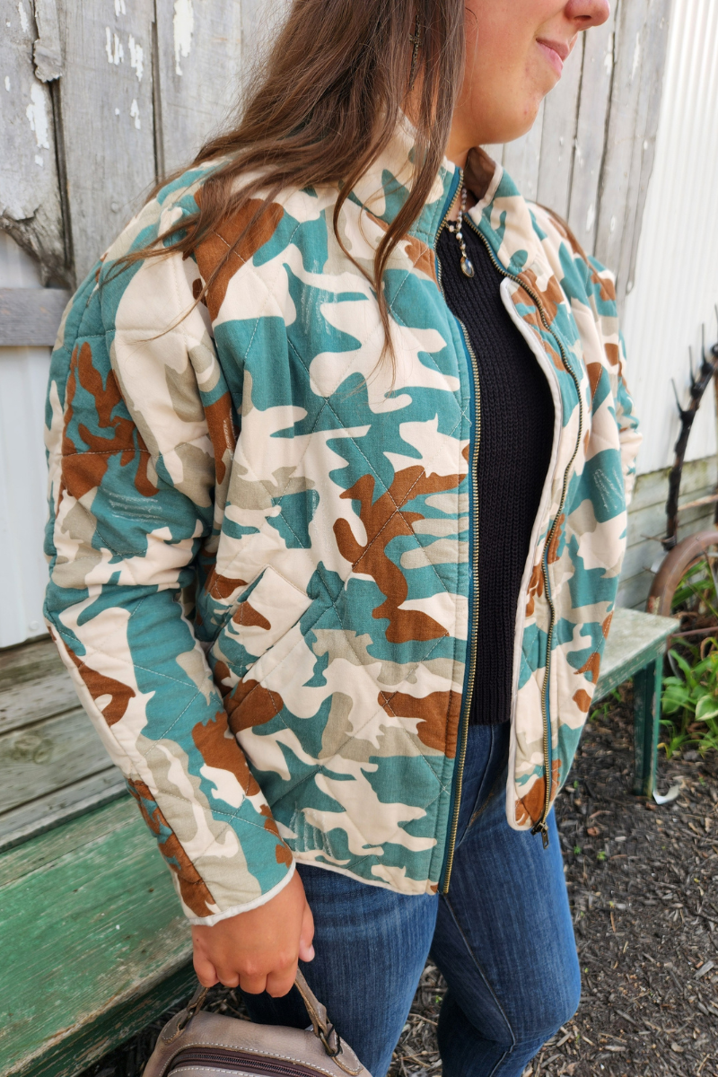 Camo Quilted Jacket