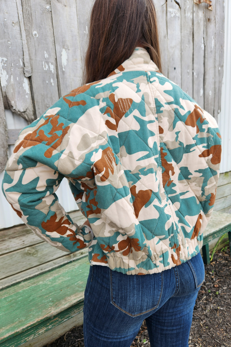 Camo Quilted Jacket