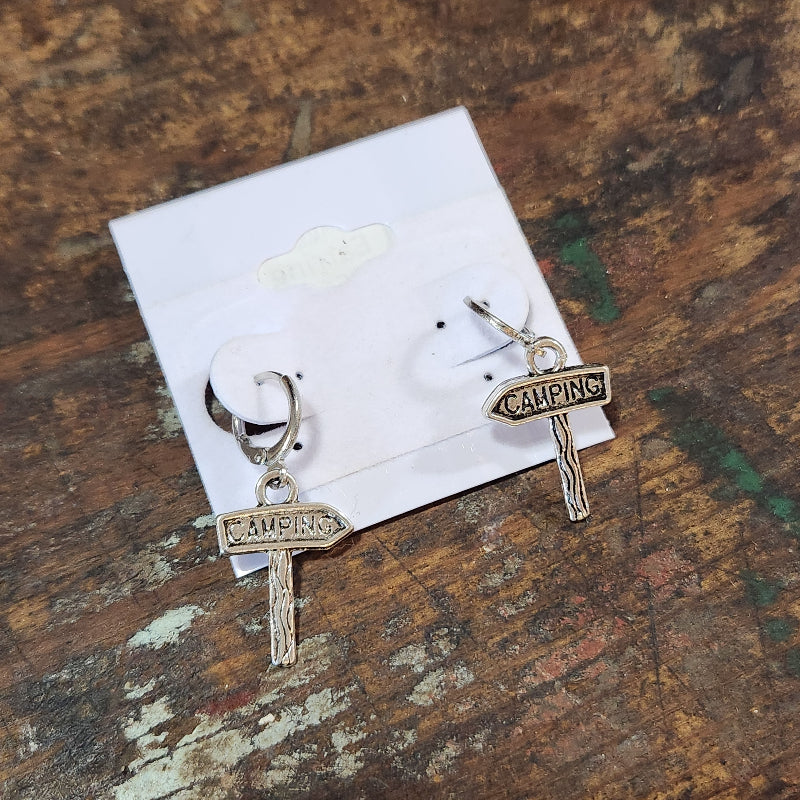 Camping Dangle Earrings