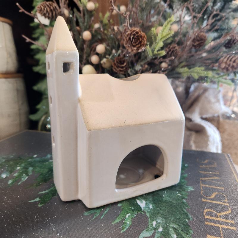 Ceramic Tealight Church