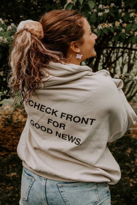 Check Front Hoodie