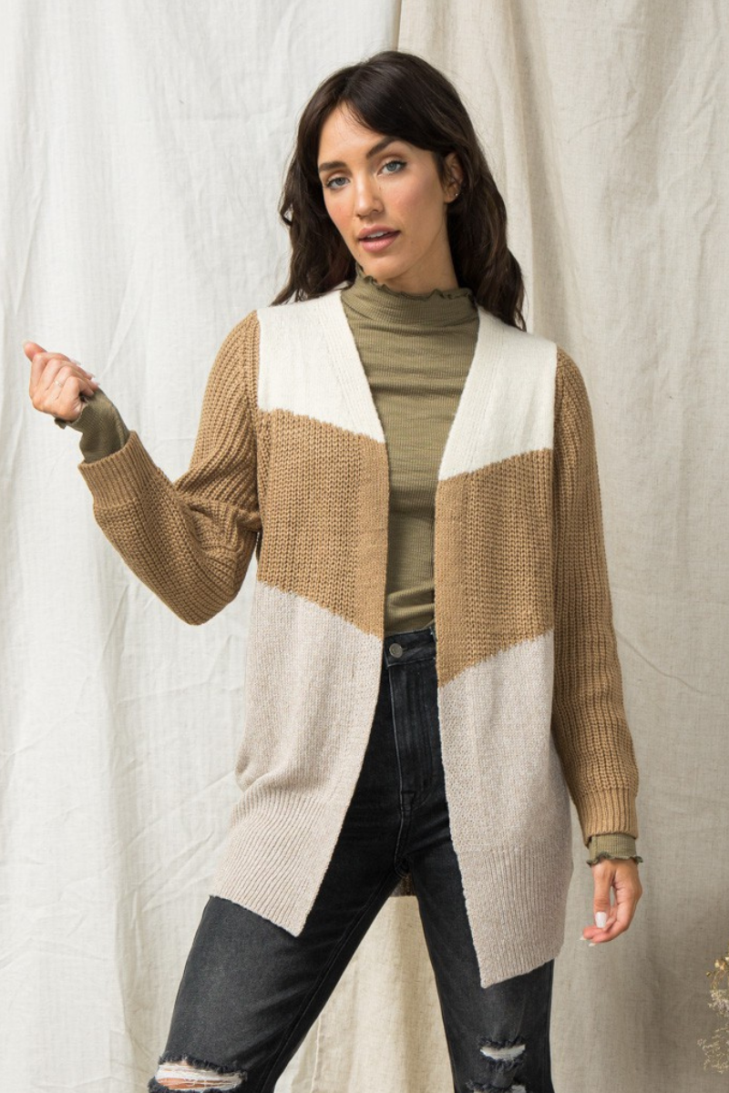 Colorblock Cardigan