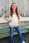 Colorblock Short Sleeve Top