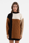 Colorblock Sweater Dress