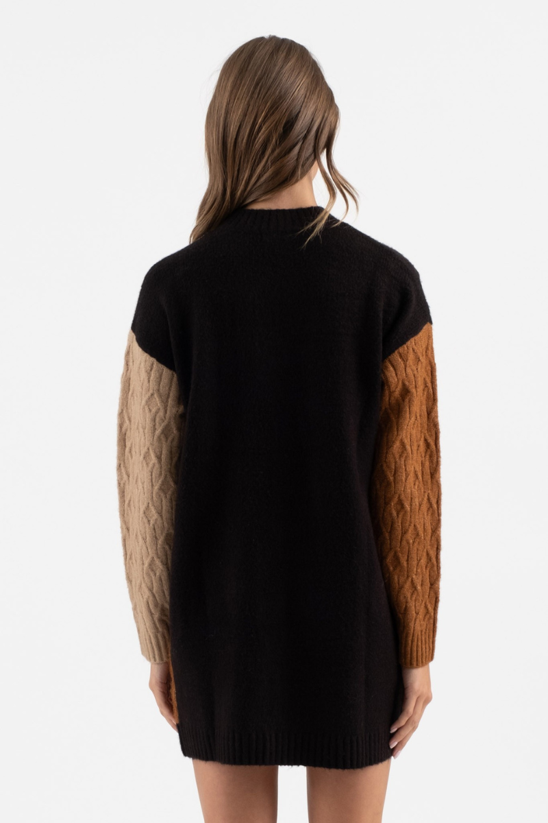 Colorblock Sweater Dress