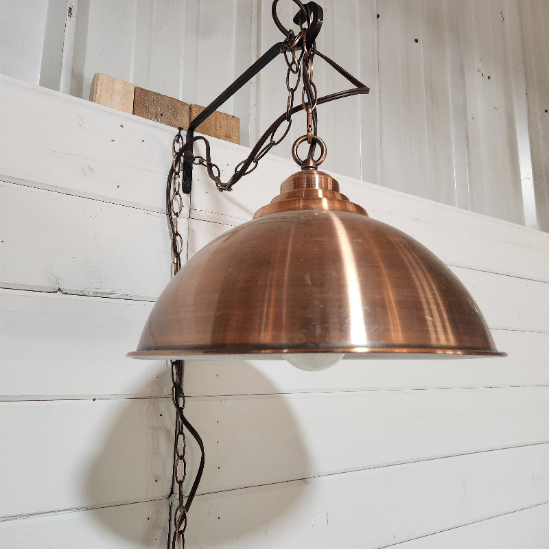 Copper Dome Pendant Light