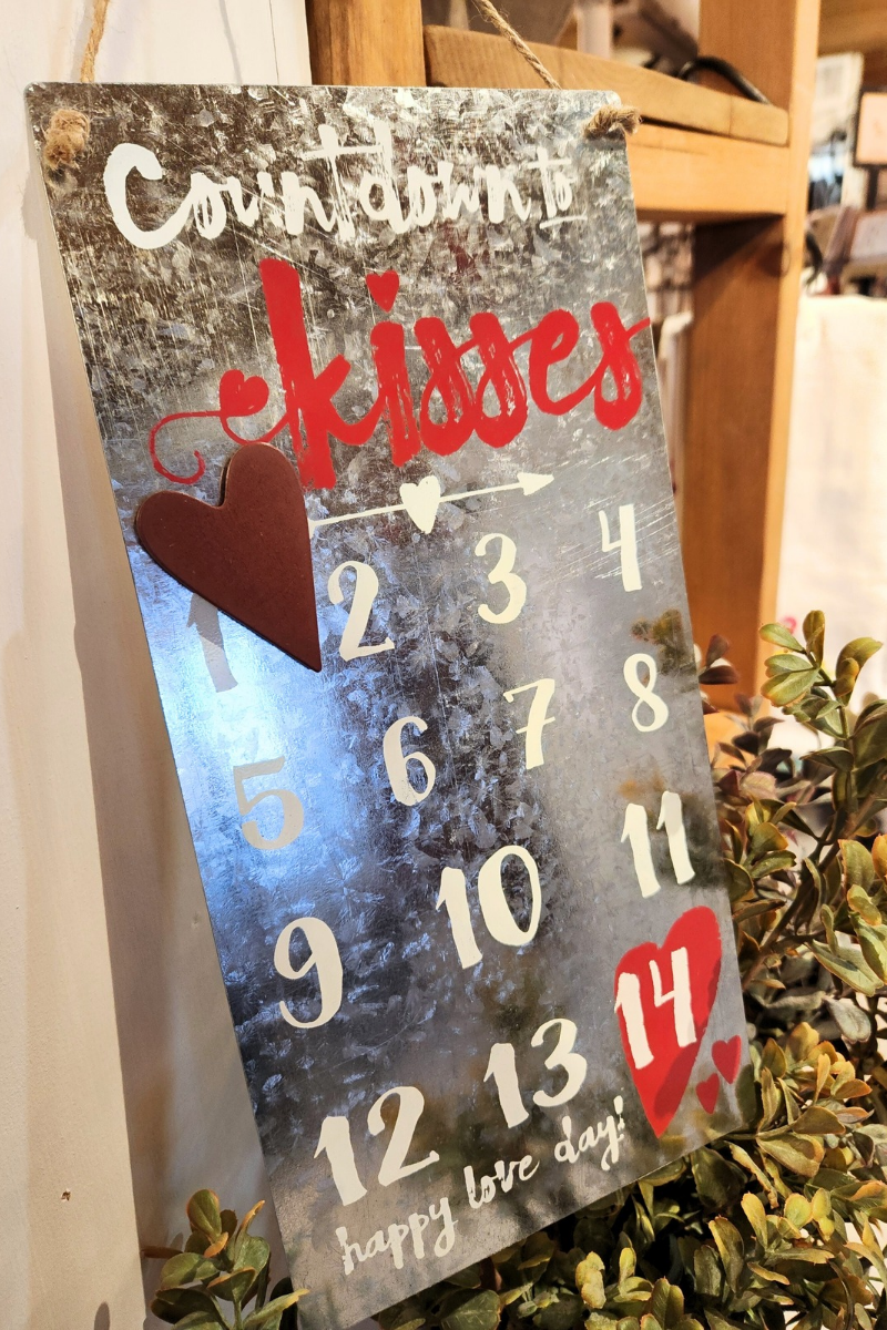 Countdown to Kisses Sign